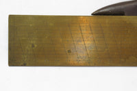 FINE CA 1788 BRASS DIAGONAL SCALE RULE - PIERRE GOURDIN?