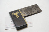 TINY ROSEWOOD HALL & KNAPP (?) & BRASS TRY SQUARE - 2 13/16"