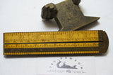 RARE WIDE CHAPIN STEPHENS FULL BOUND M & E CALIPER RULE - 2 FT 4 FOLD