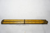 RARE WIDE CHAPIN STEPHENS FULL BOUND M & E CALIPER RULE - 2 FT 4 FOLD