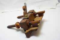 RARE MULTIFORM MOULDING PLANE CO. PLOW PLANE - BOXWOOD ARMS AND NUTS