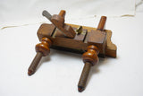 RARE MULTIFORM MOULDING PLANE CO. PLOW PLANE - BOXWOOD ARMS AND NUTS