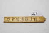 NOS RABONE NO. 11167 BRASS & BOXWOOD FOLDING RULE - 2FT 4 FOLD