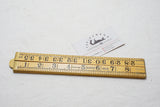 NOS RABONE NO. 11167 BRASS & BOXWOOD FOLDING RULE - 2FT 4 FOLD