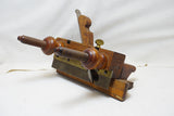 RARE MULTIFORM MOULDING PLANE CO. PLOW PLANE - BOXWOOD ARMS AND NUTS