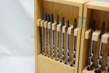 NOS IRWIN AUGER BIT SET IN PERFECT PINE BOX - 1/4" ~ 1" PLUS FILE