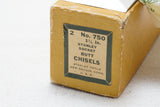 UNHEARD OF! 1 3/4" N.O.S. STANLEY 750 BUTT CHISEL IN ORIGINAL BOX - CA 1940