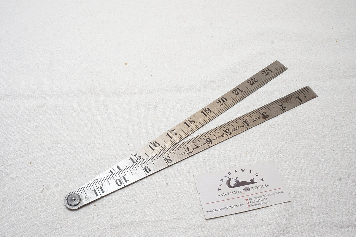 MINT UNUSED LUFKIN NO. 85 STEEL RULER – Ted Dawson Antique Tools