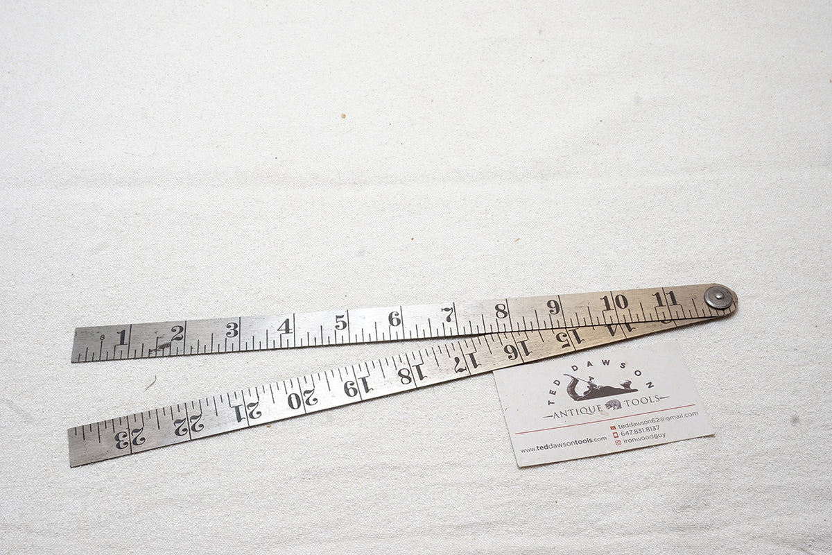 MINT UNUSED LUFKIN NO. 85 STEEL RULER – Ted Dawson Antique Tools