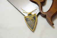 RARE NOS T F SHURLY 'ARROWHEAD' CROSSCUT SAW WITH ORIGINAL HANG TAG