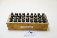 MINT 27 PIECE TUF-MARK STEEL LETTER PUNCH SET - 3/8"