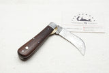 ROSEWOOD HAWKBILL OR PRUNING FOLDING KNIFE - 'CAMILLUS NEW YORK' '1'
