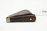 ROSEWOOD HAWKBILL OR PRUNING FOLDING KNIFE - 'CAMILLUS NEW YORK' '1'