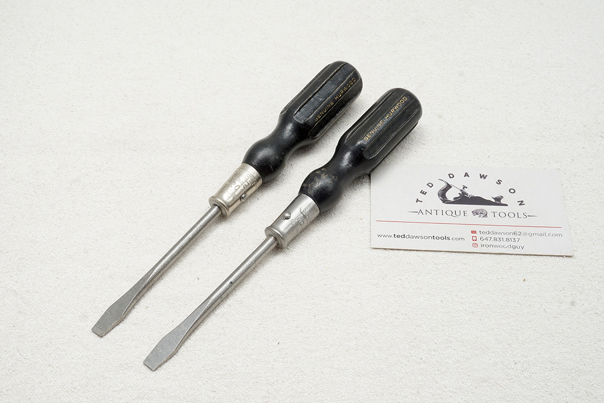 LIKE NEW PAIR OF STANLEY HURWOOD NO. 20 SCREWDRIVERS - 7