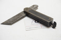 FINE D. B. SARGENT 1873 PATENT SLIDING T BEVEL SQUARE - 6" - STANLEY PRECURSOR