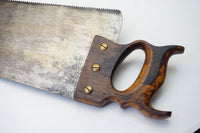 UNUSUAL & EXCELLENT COMBINATION RIP SAW, SQUARE, & RULE - 8 TPI