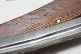 FINE 12" PEXTO DRAW KNIFE WITH WOOD & COPPER SHEATH
