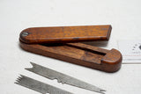 VERY UNUSUAL LAYOUT DIVIDERS IN SWEET MAHOGANY CASE