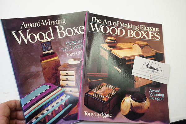 2 WOOD BOXES DESIGN BOOKS BUNDLE - TONY LYDGATE