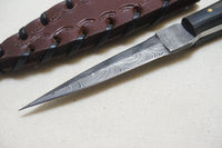 SUPERB PAL2000 NO. 2055 DAMASCUS STEEL DAGGER KNIFE