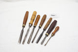 SET OF 7 GOOD CARVING CHISELS