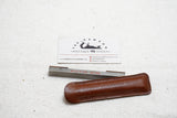 FINE NORTON DIAMOND HONE IN ORIGINAL NORTON LEATHER SLEEVE