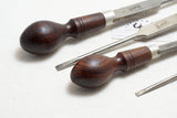 BEAUTY SET OF 4 CABINETMAKERS SCREWDRIVERS IN ROSEWOOD