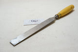 FINE ROBERT SORBY BOXWOOD HANDLED 15" LONG PARING CHISEL - 1"