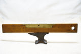 FINE RABONE BOXWOOD & BRASS LEVEL - 12"