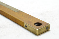 FINE RABONE BOXWOOD & BRASS LEVEL - 12"