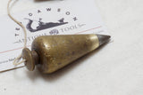 LOVELY BRASS PLUMB BOB ON STRING LINE