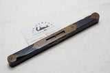 DECORATIVE EBONY & BRASS LEVEL - 8"