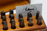 FINE UNCOMMON SET OF LARGE LETTER PUNCHES - 7/16"