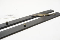 STUNNING 18 1/4" EBONY & BRASS PARALLEL RULE