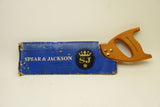 NOS SPEAR & JACKSON BACK SAW + ORIGINAL PAPER SLEEVE - 12"