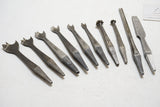 FINE SET OF 10 ASSORTED THOMSON GLASGOW BRACE BITS