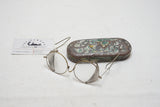 FABULOUS EARLY WILLSON AVIATOR, MOTORCYCLE GLASSES IN ORIGINAL TIN CASE!