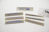 COMPLETE NOS SET OF 7 NORTON HARD TRANSLUCENT ARKANSAS ABRASIVE FILES - △, □ , ○ & MORE!