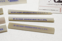 COMPLETE NOS SET OF 7 NORTON HARD TRANSLUCENT ARKANSAS ABRASIVE FILES - △, □ , ○ & MORE!