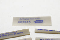 COMPLETE NOS SET OF 7 NORTON HARD TRANSLUCENT ARKANSAS ABRASIVE FILES - △, □ , ○ & MORE!