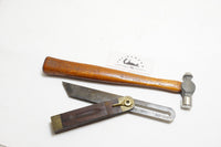 FINE CRAFTSMAN BALL PEIN HAMMER + SLIDING T BEVEL