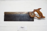 HEAVY 1880 BRASS BACK 'F BRITTAIN' SPLIT NUT TENON OR BACK SAW