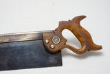 HEAVY 1880 BRASS BACK 'F BRITTAIN' SPLIT NUT TENON OR BACK SAW