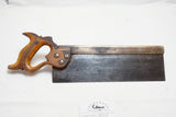 HEAVY 1880 BRASS BACK 'F BRITTAIN' SPLIT NUT TENON OR BACK SAW