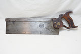 EXCELLENT NO 4 DISSTON  14" DEEP BACK SAW