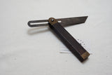 MINT & RARE HALL & KNAPP ROSEWOOD & BRASS SLIDING T BEVEL SQUARE