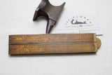 STANLEY NO. 72 1/2 BOXWOOD AND BRASS RULE
