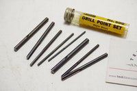 STANLEY NO. 600 DRILL POINT SET OF 8 - 1/16" ~ 11/64"