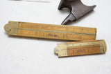 TYPE 2 STANLEY NO. 62 FOLDING RULE & FINE STANLEY 36 CALIPER RULE