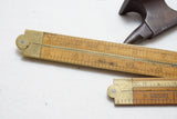 TYPE 2 STANLEY NO. 62 FOLDING RULE & FINE STANLEY 36 CALIPER RULE
